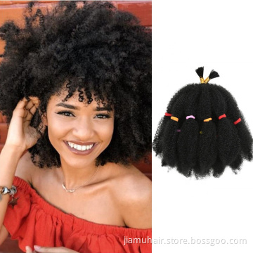 Afro Kinky Straight Crochet Braiding Hair 12" Marley Braid Hair In Synthetic Hair Extension